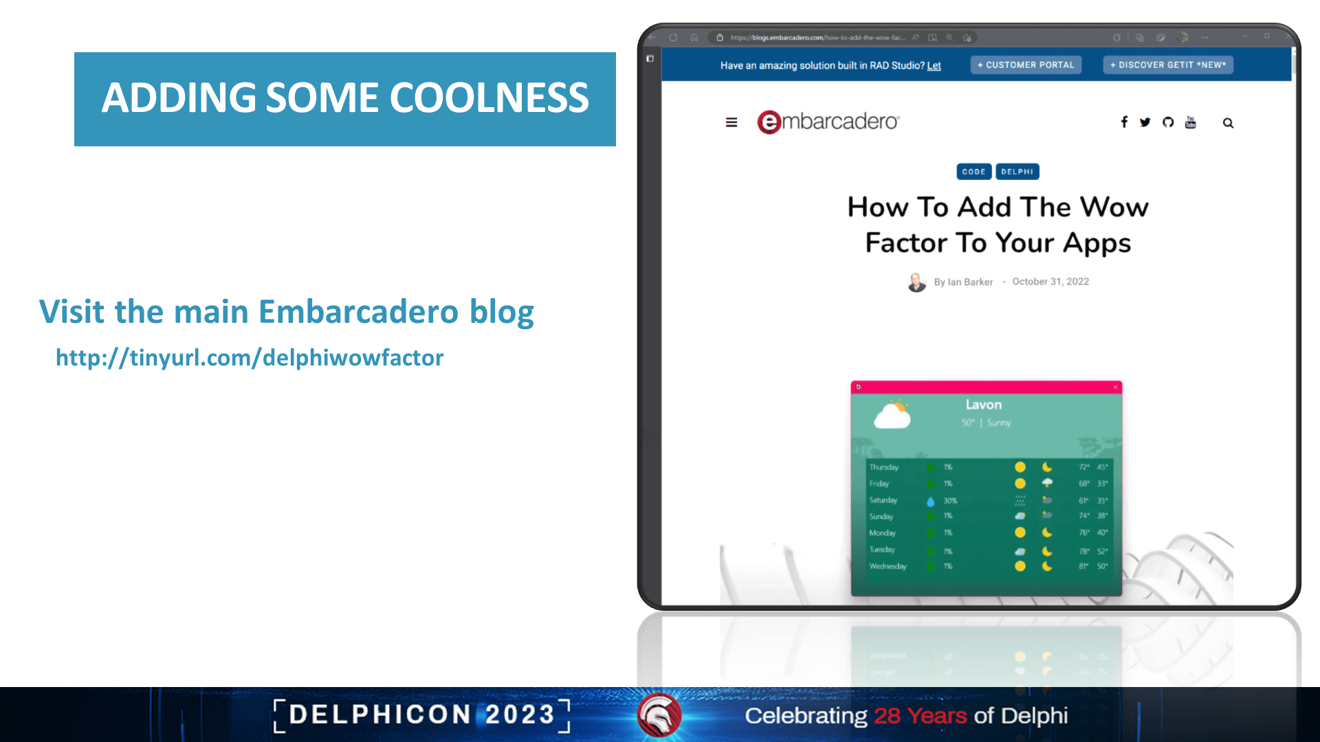 Slide25 | Embarcadero RAD Studio, Delphi, & C++Builder Blogs