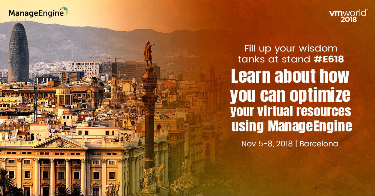 We may be compensated when you click on links from one or more of our advertising par. Make A Pit Stop At Our Vmworld Europe Booth To Learn More About Vm Management Manageengine Blog