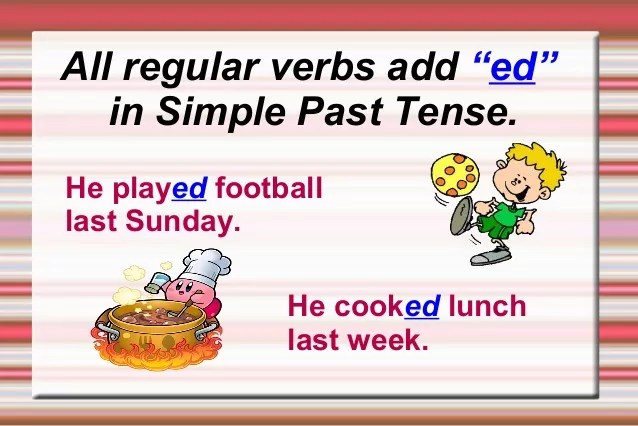 regular past tense verbs penn manor speech and language