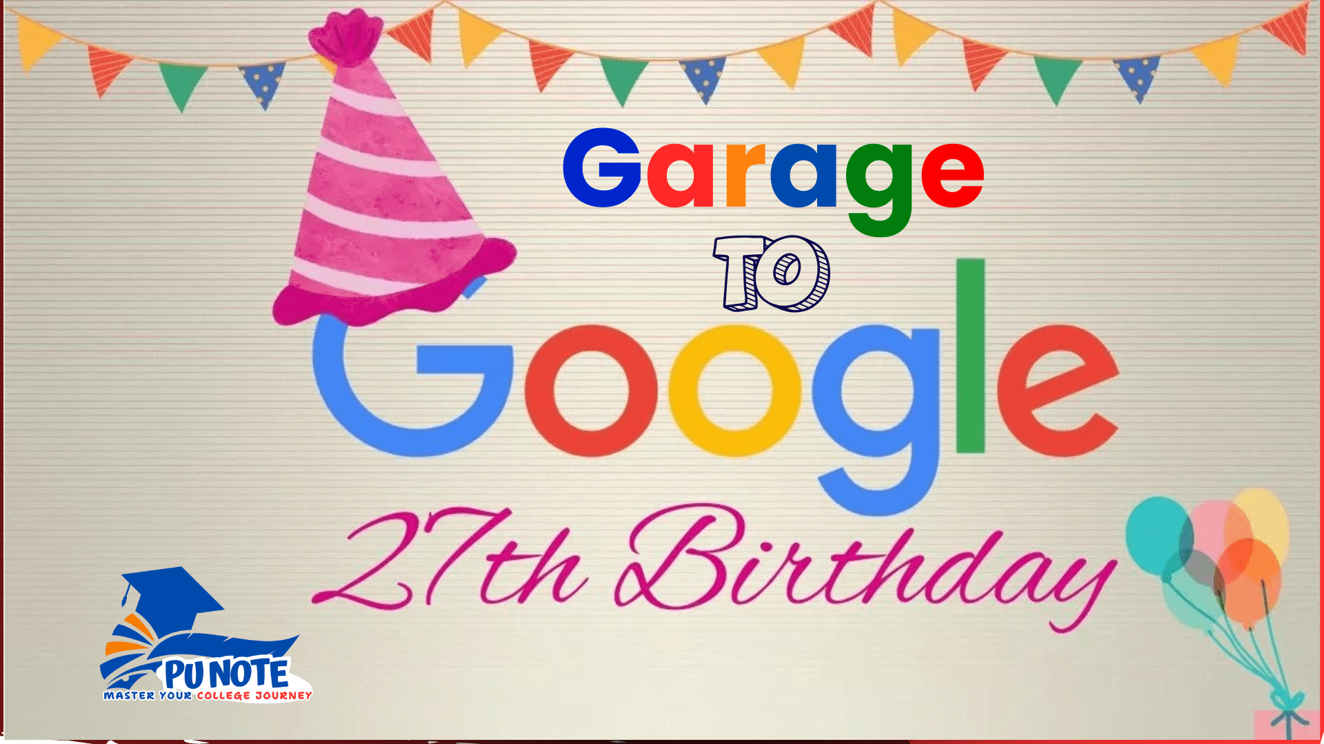 Google 27th Birthday, Garage to Google