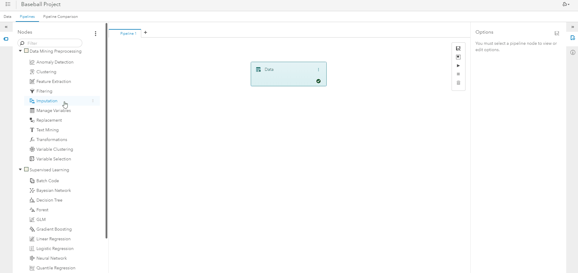 sas machine learning example