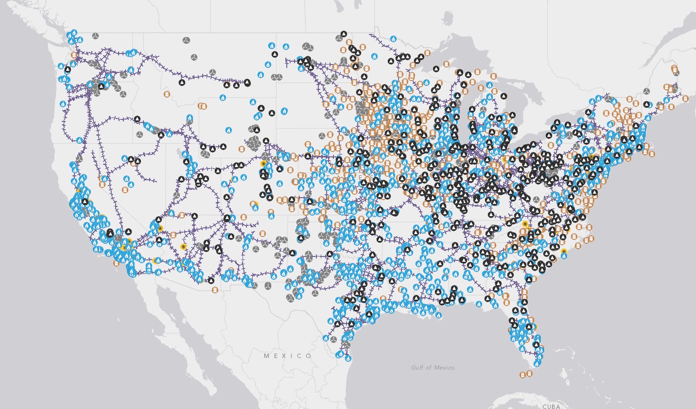 Tour The Country S Energy Through A New Interactive Map Head Map Big 