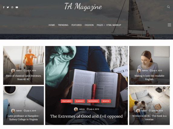 Free TA Mag WordPress Theme Download - Blogwings