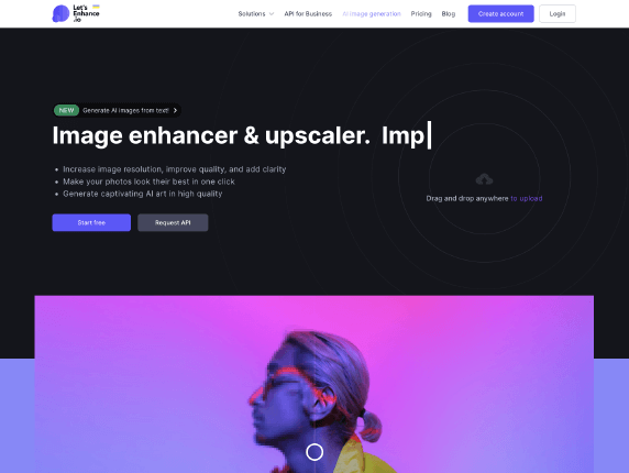 Letsenhance Image enhance with AI - Blogwings