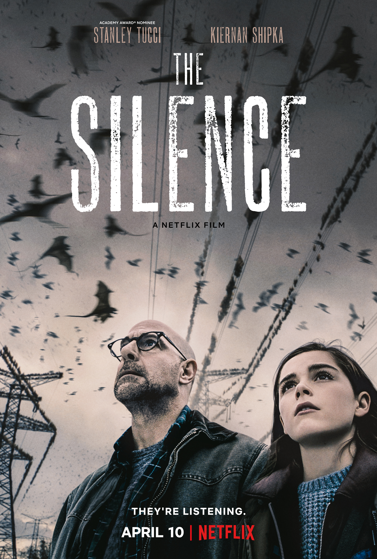 A Colony Of Bats Attack Netflixs The Silence Poster Art Bloody