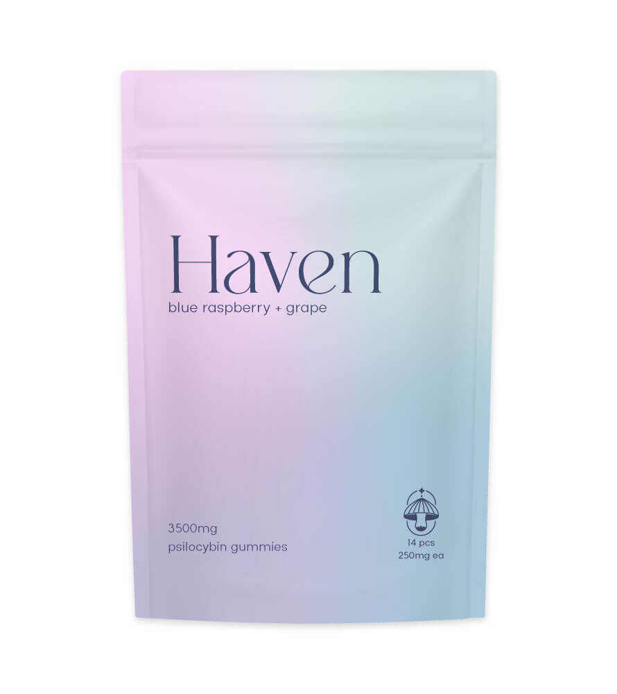 Haven - Psilocybin Gummies - Blue Raspberry & Grape (3500mg)