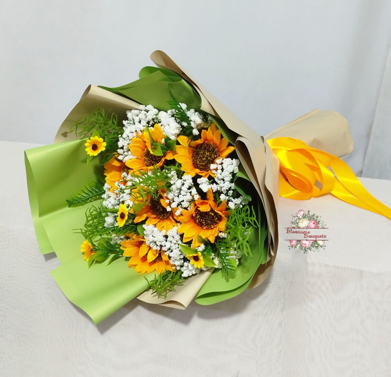 Artificial Blush Elegance Gift Bouquet