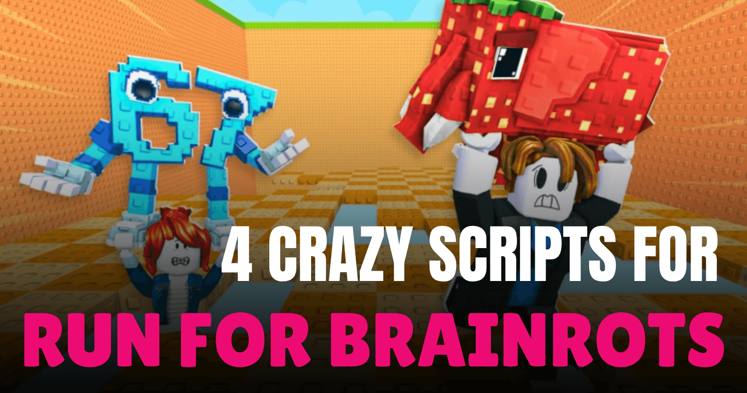 Roblox Scripts Bloxtrends Com 4 Crazy Run For Brainrots Scripts Auto Farm Teleport Rebirth Fly Power 