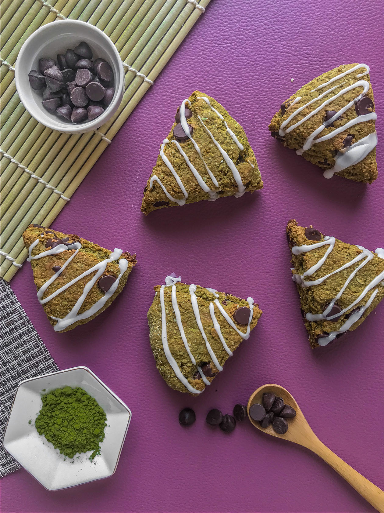 vegan scones matcha