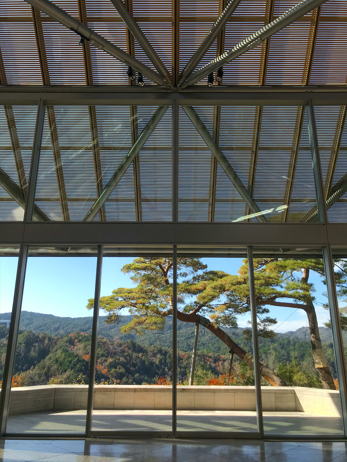 Miho Museum's spectacular entrance near Shigaraki; outside of