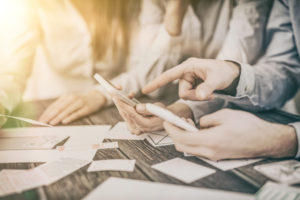 Comparing information on mobile phone