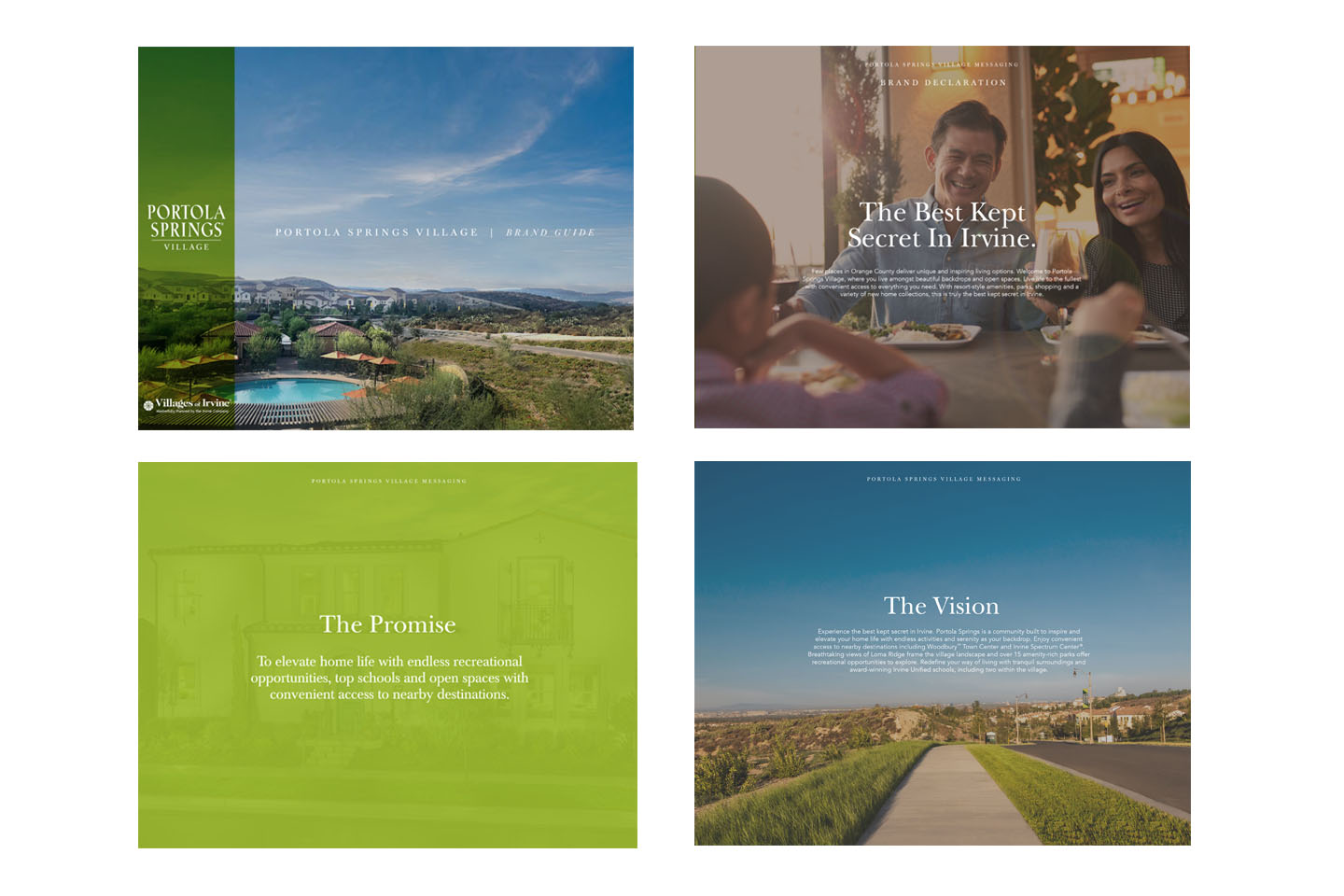 Orange County residential land development with family photos promise and vision