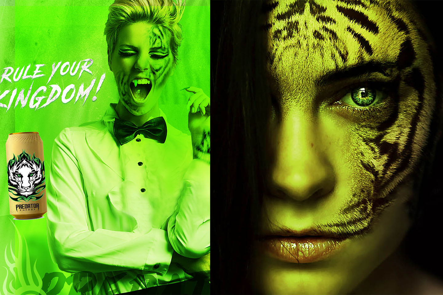 brand launch of Predator Energy Drink campaign concepts