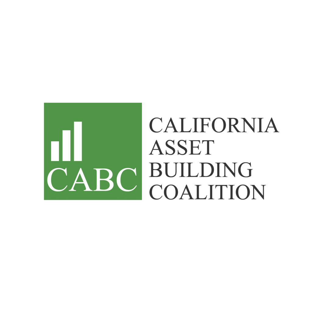 Logo of the California Asset Building Coalition featuring the acronym 'CABC' and graph icons.