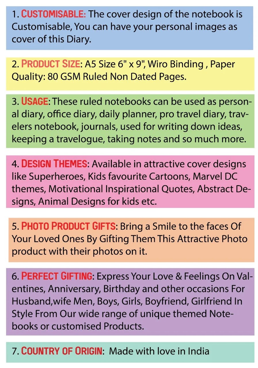 Blue Nexus Diairies Notebook Captain America (6 x 9 inch, Multicolour) BNNBC614 - Image 4