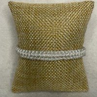 White macrame adjustable bracelet