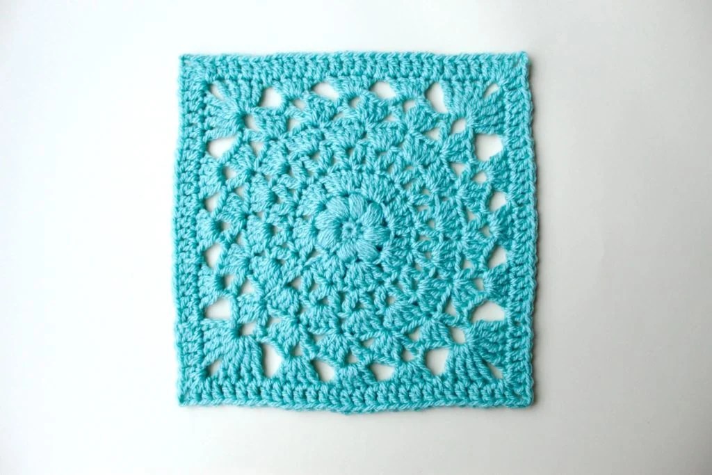 This easy granny square pattern creates a crochet square in four rounds. Lacy Granny Square Free Crochet Pattern Blue Star Crochet