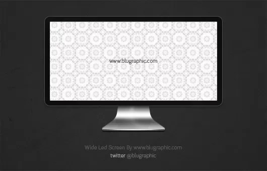 Free monitor screen mockup psd to showcase your creative design work, logo presentation, ui design etc to your clients. Wide Led Monitor Screen Psd