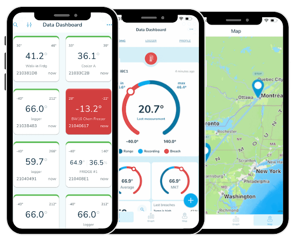 Blutag and BluMobile Mobile Apps for Wireless Temperature Monitoring System