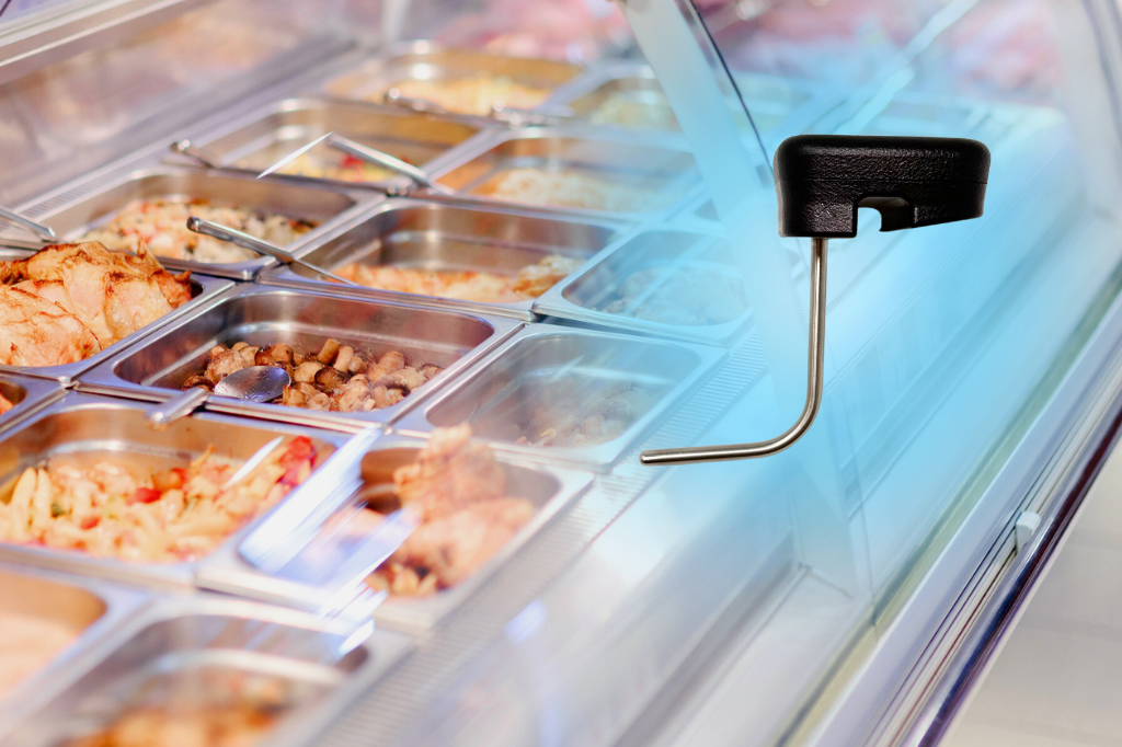 UTempsil logger with Hot steamer Pans in QSR