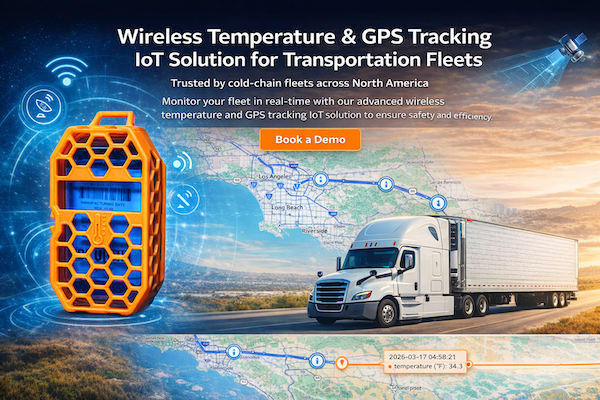 Transport Fleet Live Temperature and GPS Tracking Solution