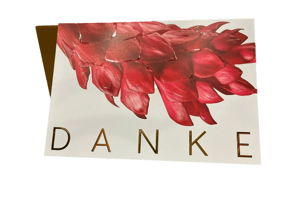 Grußkarte Danke - Ingwer