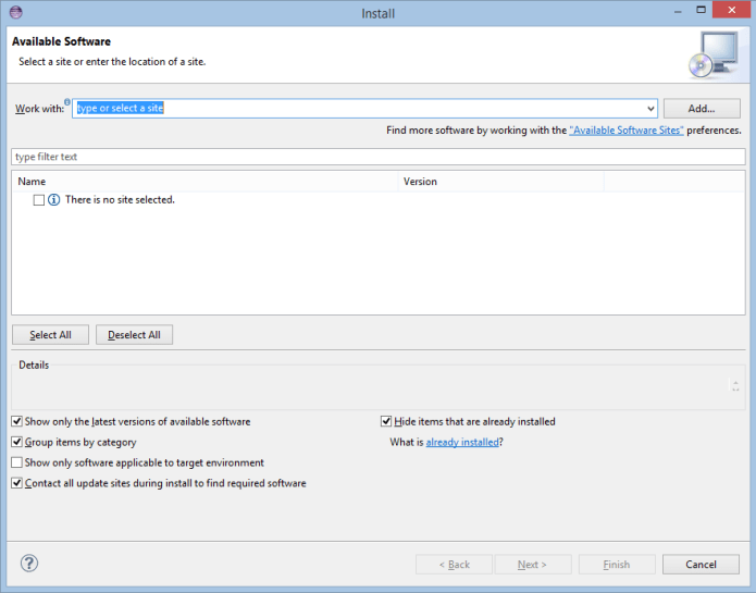 Eclipse New Software