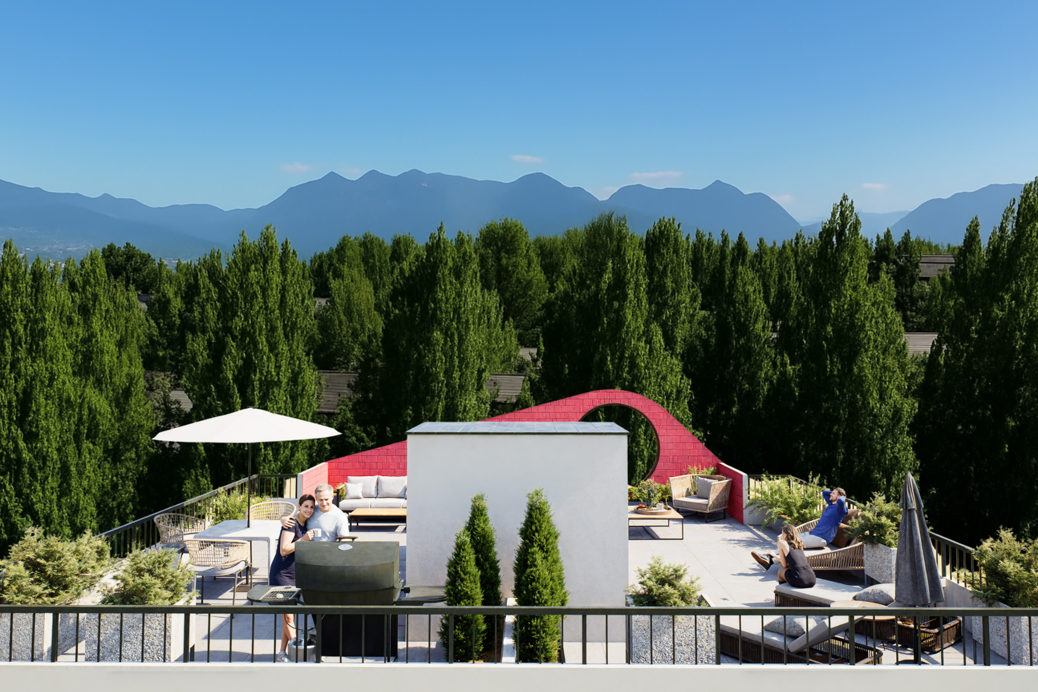 Coral Rooftop Deck Rendering