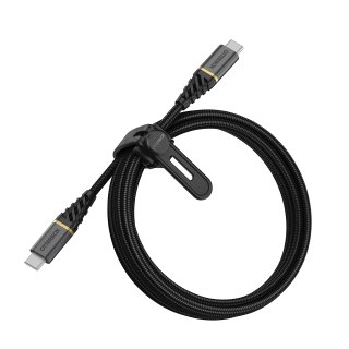 OtterBox Premium - Cable USB-C a USB-C de carga rápida, 2M - Negro glamour