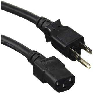 Monoprice 3-Prong Power Cord - 3 Feet - Black (6-Pack) NEMA 5-15P to IEC 60320 C13, 16AWG, 13A, Works with Most Pcs, Monitors, Scanners, and Printers