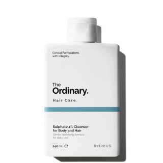 The Ordinary Sulphate 4% Cleanser for Body and Hair, Limpiador con Sulfato al 4% para Cuerpo y Cabello - Limpiador suave de uso diario para todo tipo de piel y cabello, 240ml