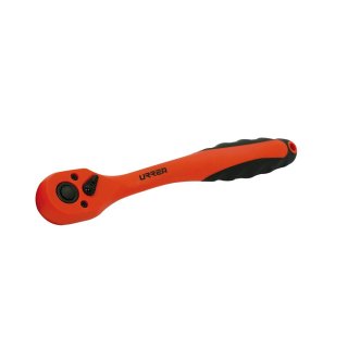 Urrea 4749G Matraca reversible acodada para dado cuadro de 1/4", Quick Release