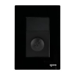 iGoto Placa Aramada Cristal con Dimmer Color Negrocris2019