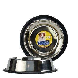 Fancypets - Fancy Pets Plato de acero Inoxidable Ligero para Perro para 96 onza o 2.7 Kilos