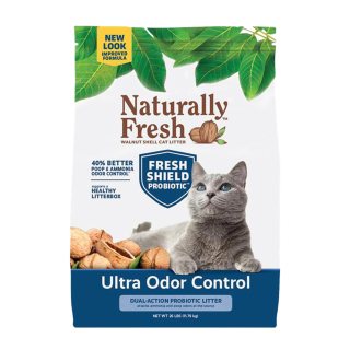 Naturally Fresh Arena para Gatos – Basada en Nogal de aglutinamiento rápido para Gatitos, sin Perfume, Control de Olor multigato, 25 Libras