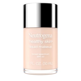 Neutrogena Healthy Skin Base de maquillaje líquido, amplio espectro Spf 20, 20 marfil natural, 1 onza.