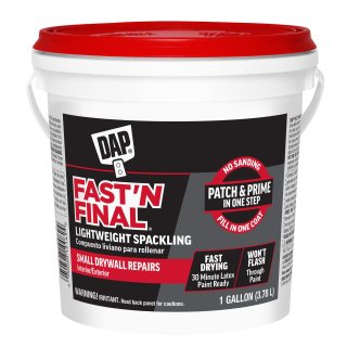 Dap 12143 Fast'N Final, 1gal, White Lightweight Spackling, Gallon,