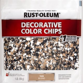 Rust-Oleum 312447 Tan Blend, 1 lb. Bag Decorative Color Chips