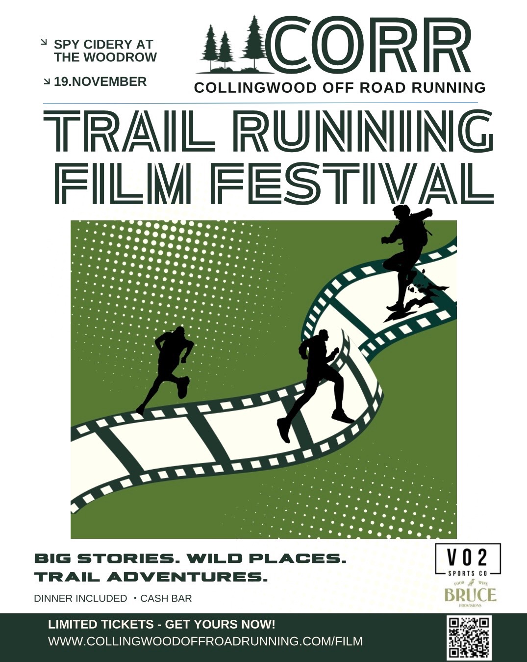 Collingwood Off Road Running – Trail Film Festival at Spy Cidery, Nov 19, 2026
