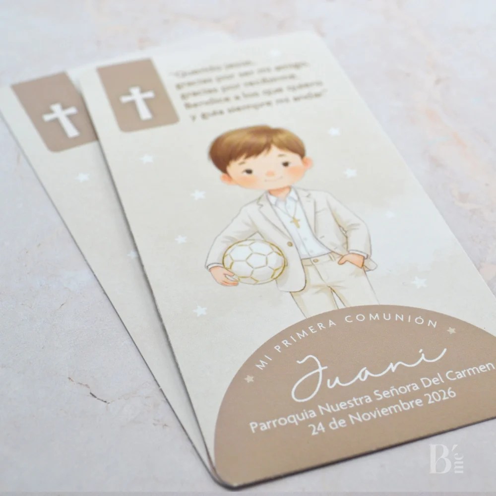 Estampita de Comunión Juani