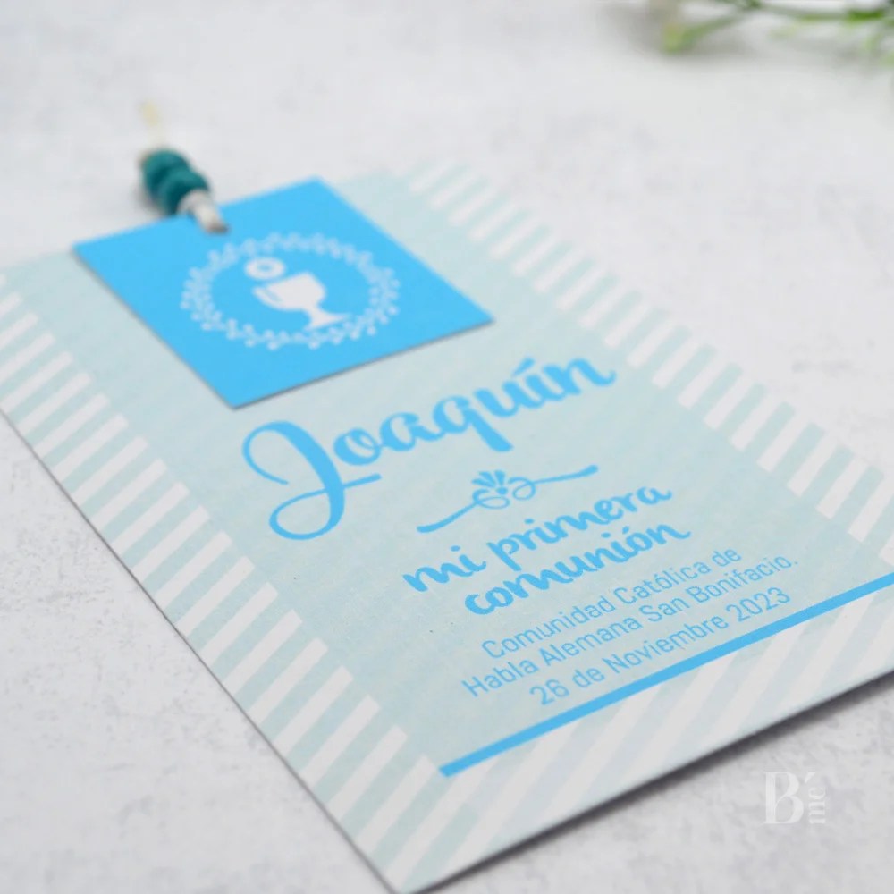 Estampita de Comunión Cáliz