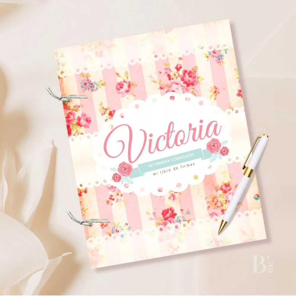 Libro de firmas Comunión Personalizado Amelie