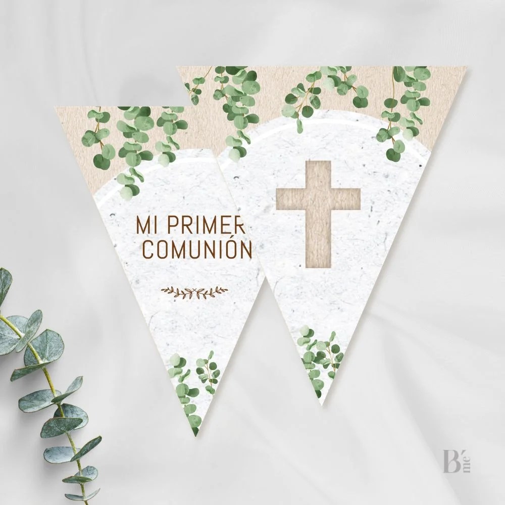 Banderín Comunión Personalizado Noa