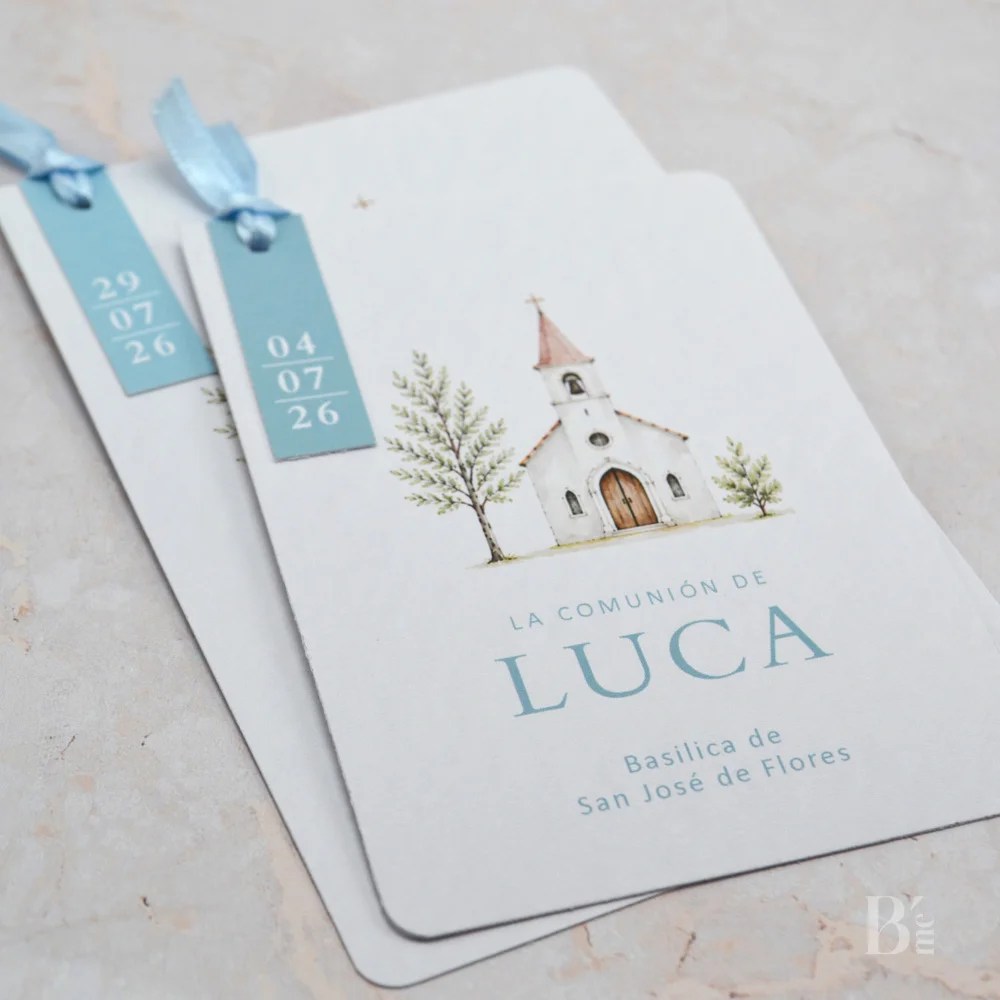 Estampitas de Comunión Luca
