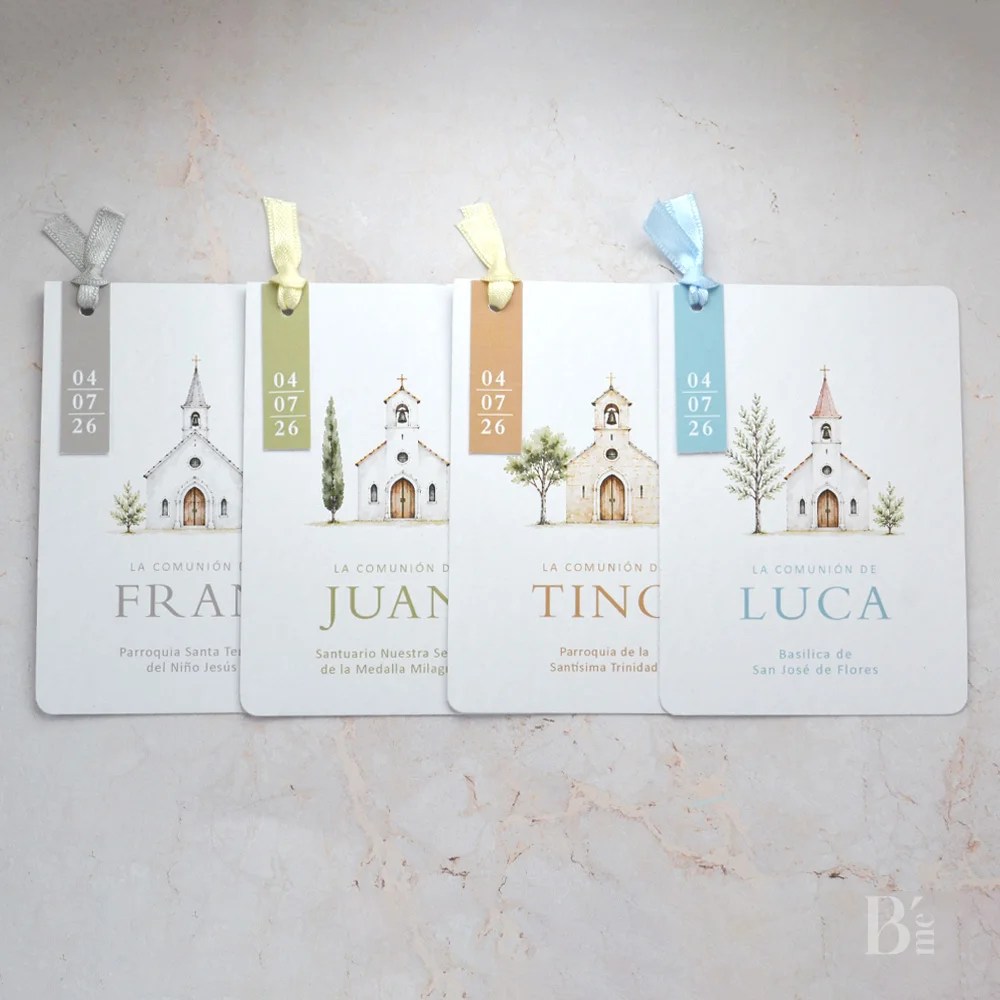 Estampitas de Comunión Luca