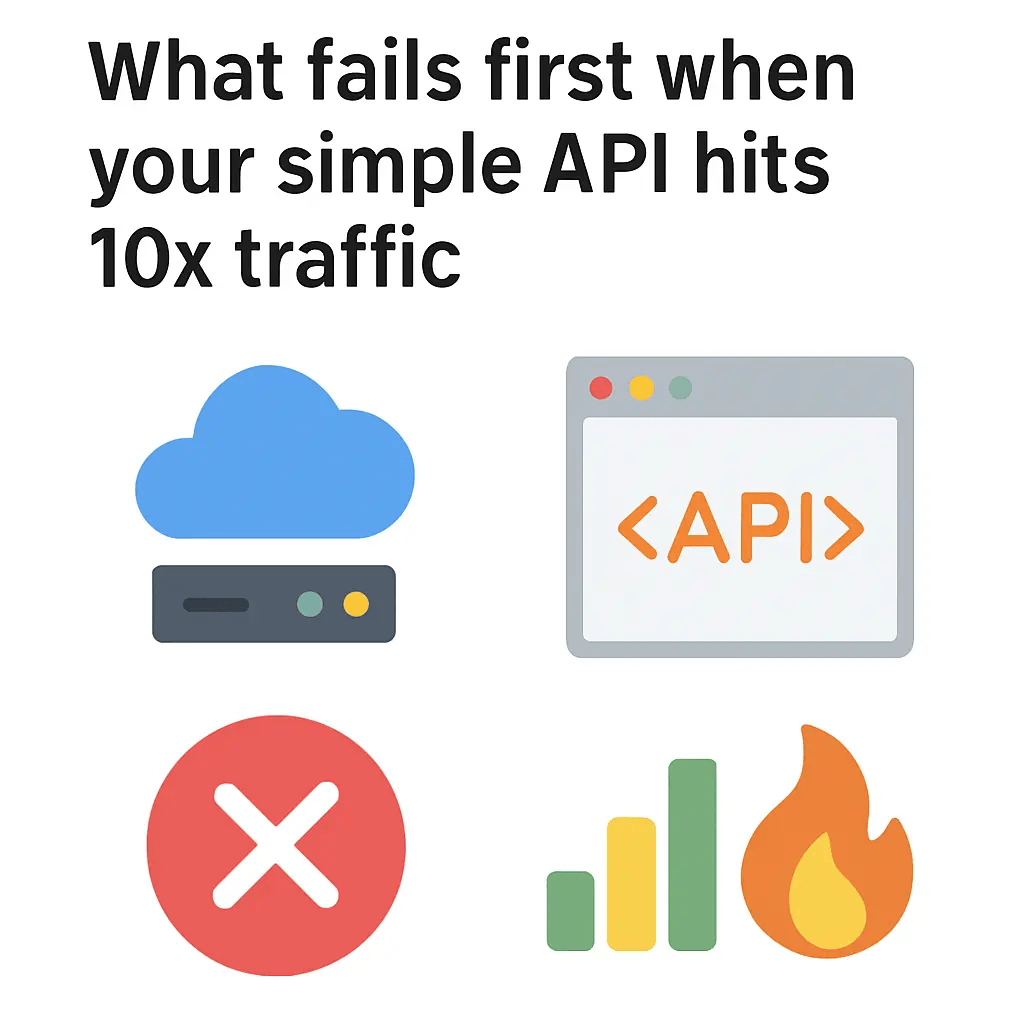 What fails first when your simple API hits 10x traffic