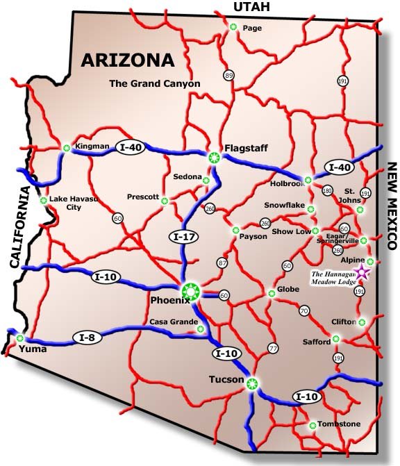 Book your perfect vacation rental in payson, arizona on flipkey today! Driving Directions - White Mountains Cabins | Hannagan