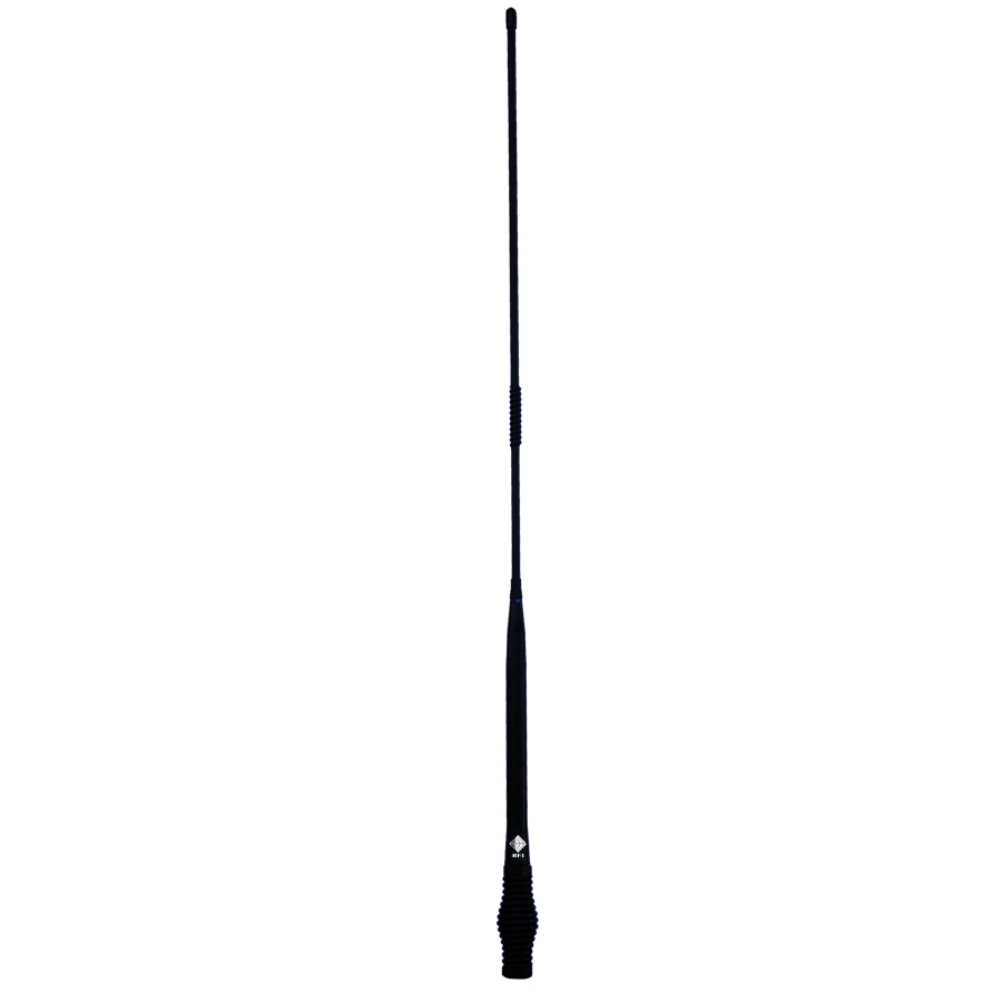 UHF CB Elevated Feed Mopole™ Antenna - FW15-HD - Black Chrome