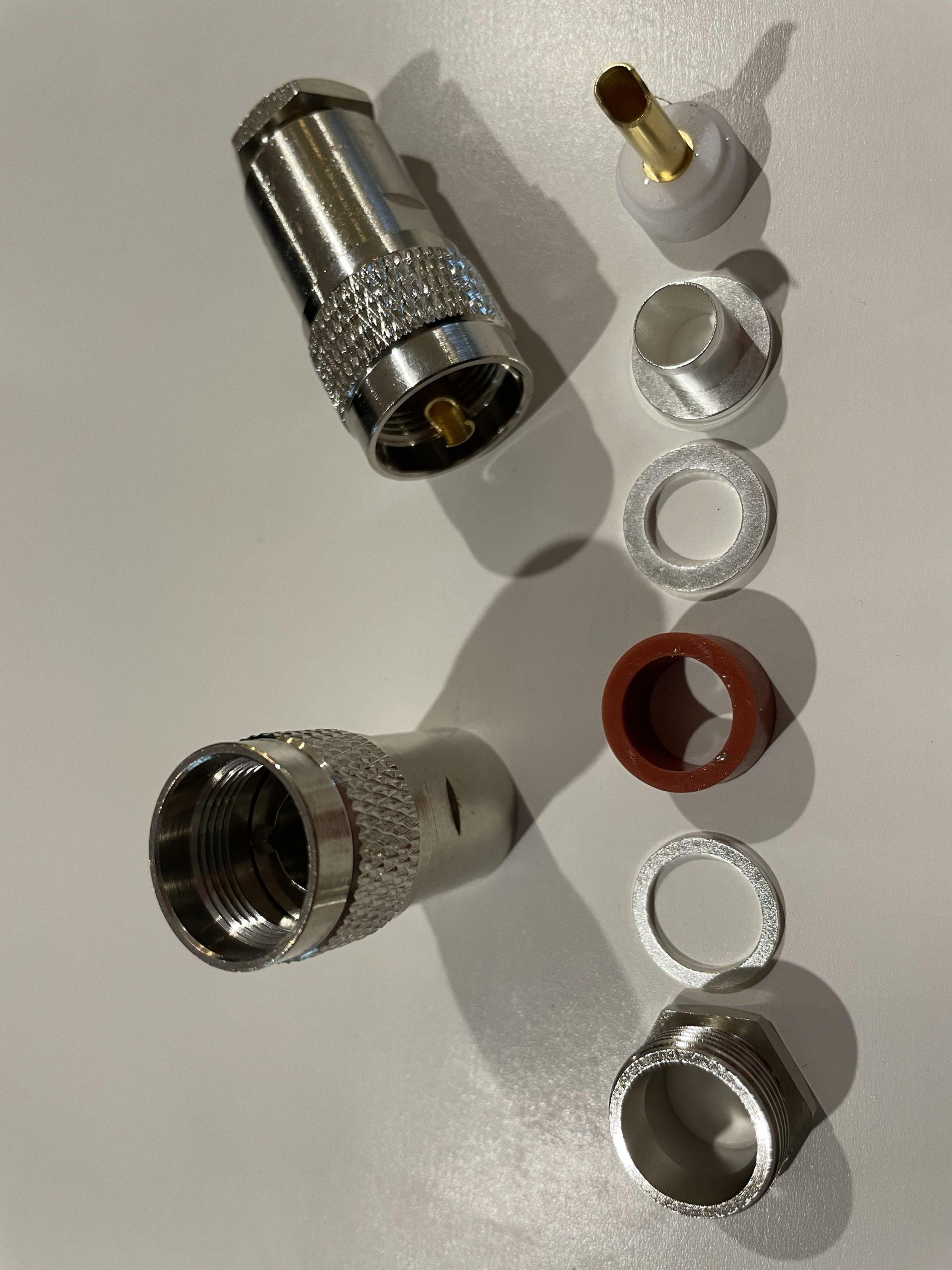 UHF/PL259 (M) Clamp Connector RG213 LMR400
