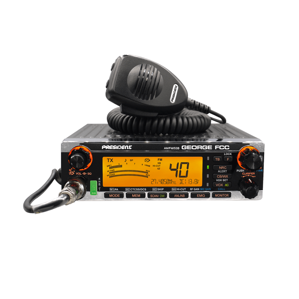 PRESIDENT GEORGE FCC AM-FM-SSB HF CB